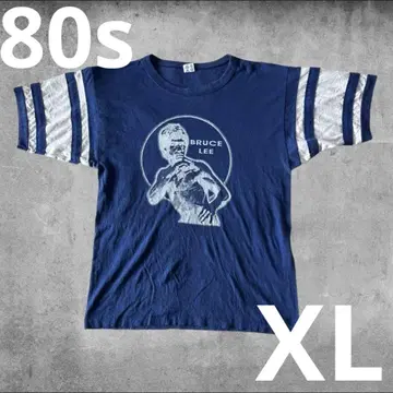 80s BRUCE LEE Champion Navy L