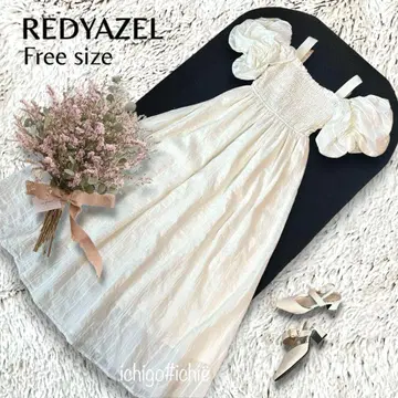 REDYAZEL 오프숄 셔링 플레어 원피스 F 819E