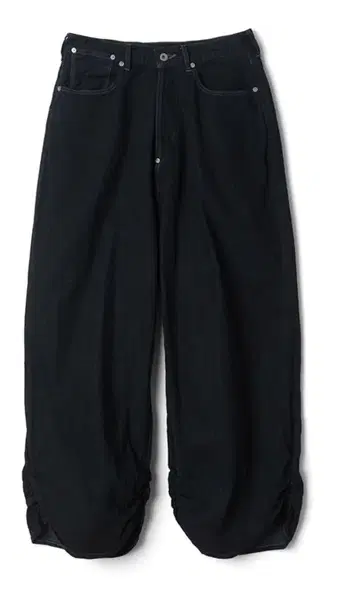 refomed FRESH MAN DENIM WIDE PANTS BK