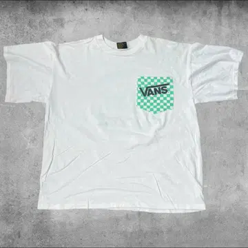 80s VANS 포켓T 체커 Factory Pilot White L