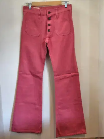 70s 80s EL JOHN 일본제 벨보텀 컬러 데님 31인치