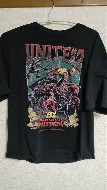 B'z MAN WITH A MISSION 티셔츠 UNITE#02