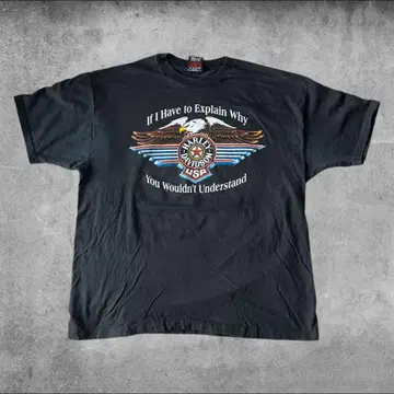 90s Harley-Davidson Hanes Beefy Black XL