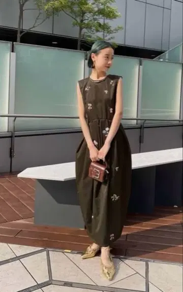 KEITAMARUYAMA x AMERI EMBROIDERY DRESS