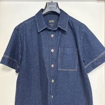 A.P.C. 데님 반팔 셔츠 M