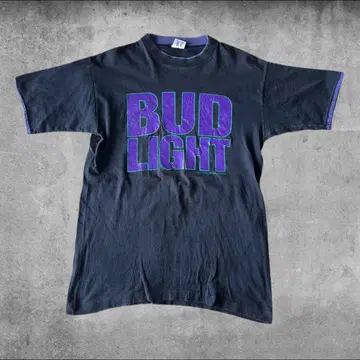 90s BUD LIGHT 2-Tone Black L