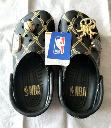 NBA 클로그 샌들 블랙/골드