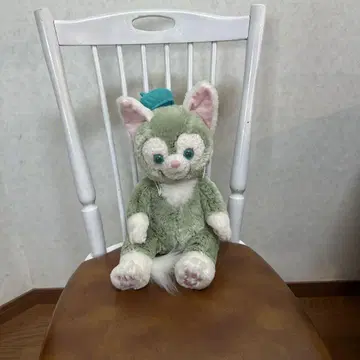 디즈니 캐릭터 그린 고양이 디자인 봉제 인형