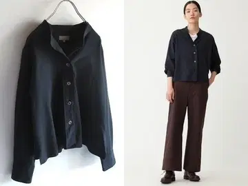 마가렛호웰 2022 AW 소프트 코튼 칼라리스 셔츠 1