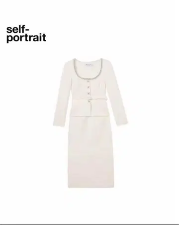 self-portrait 화이트 스커트 셋업