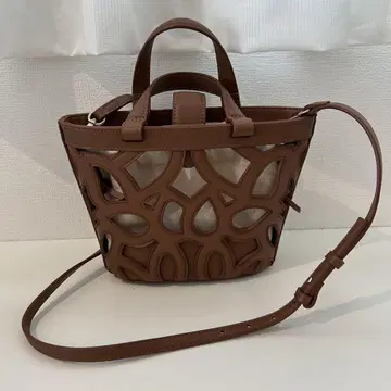 ZARA 컷워크 미니 토트 카고 백 숄더백 2way