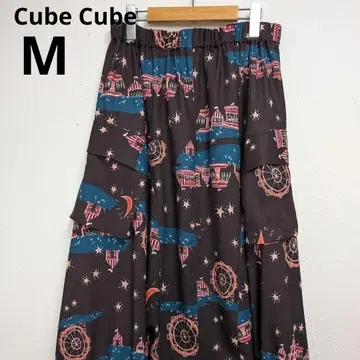 1회 Cube Cube 센소유니코 38 사루엘 팬츠 롱 스커트
