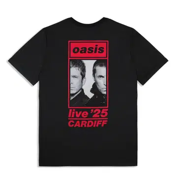 oasis 라이브 티셔츠 CARDIFF 2025 카디프