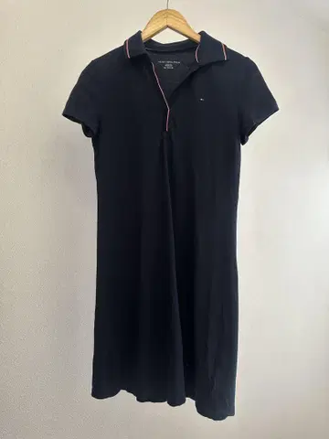 TOMMY HILFIGER 네이비 폴로 셔츠 원피스 XS