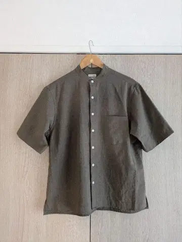 steven alan 스탠드 카라 셔츠 올리브 새상품급