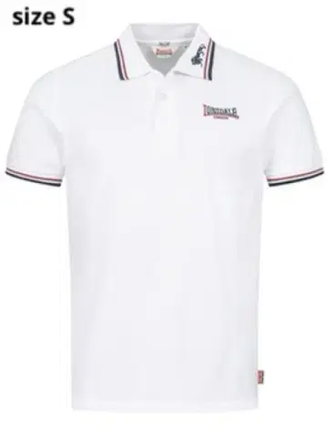 LONSDALE 론즈데일 / 피케 셔츠 LION White (S)