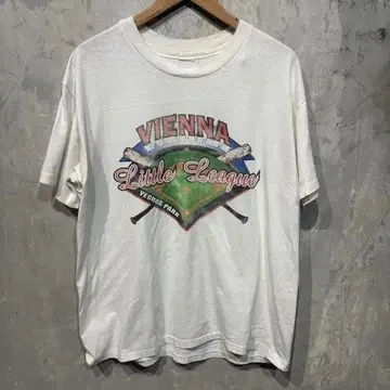 빈티지 VIENNA 리틀 리그 야구 티셔츠
