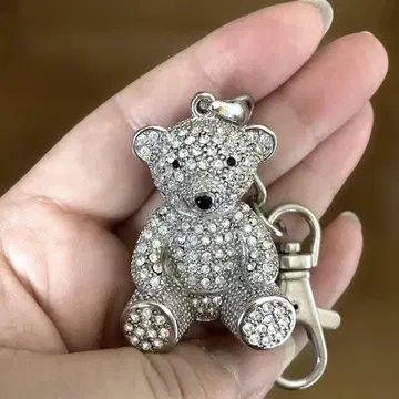 스와로브스키 곰 키링