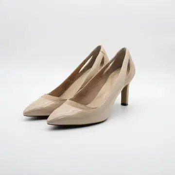 락포트 천연 가죽 포인티드 콤비 펌프스 (24cm) 새상품급