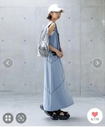 PAGEBOY 샌드 빈티지 절개 원피스