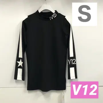 접촉 냉감 V12 소매 라인 긴팔 모크넥 여성용 S