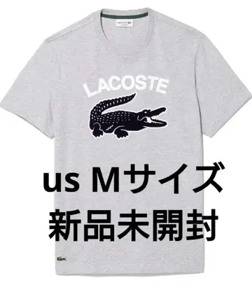 LACOSTE 그레이 로고 티셔츠 us M 일본 L사이즈 라코스테