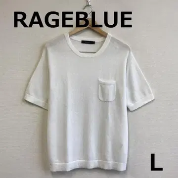 A0731A05 [ RAGEBLUE ] 반팔 포켓 니트