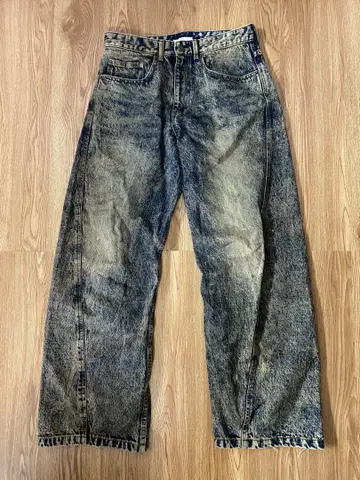 WYM LIDNM VINTAGE WASHED CURVED DENIM M