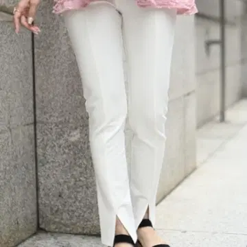 trefle+1 일본제 슬릿 팬츠 (WHITE) short 기장