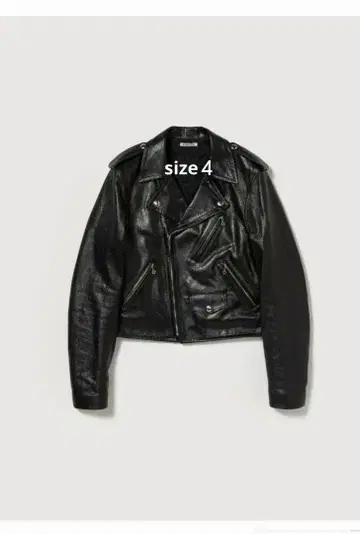 AURALEE 램 가죽 더블 라이더 자켓 Size4