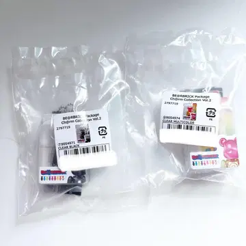 베어브릭 가챠 패키지 참 컬렉션 2 블랙 멀티 컬러