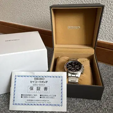 SEIKO 크로노그래프 블랙 KSN8T6C