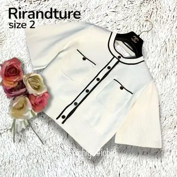 컨디션 최상 Rirandture 반팔 스트레치 니트 자켓 2 822E