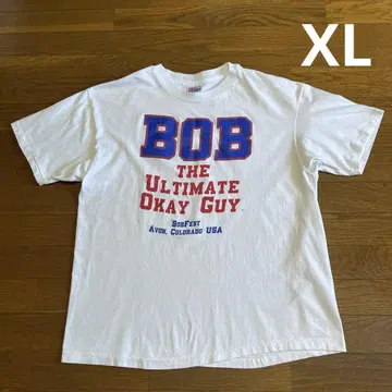 90년대 USA 생산 Hanes BOB 티셔츠 XL 화이트 코튼