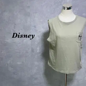 Disney 탱크탑 미키 프린트 그린 그레이 M 4227