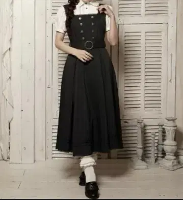 시마무라 쿠라로리 쿠루미 마린 아카데미아 점퍼 스커트 다크 네이비
