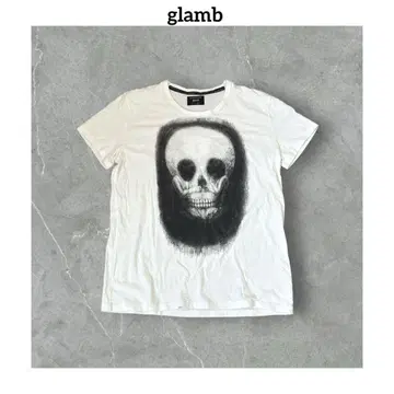 그램 glamb 일본제 아트 스컬 프린트 반팔 티셔츠