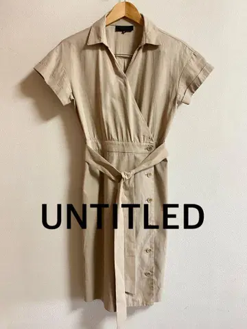 UNTITLED 언타이틀 베이지 랩 원피스 롱 원피스 2