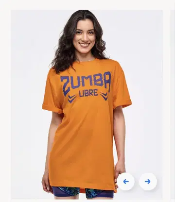 신상 ZUMBA T셔츠 오렌지