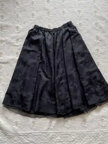플레어 스커트 블랙 38