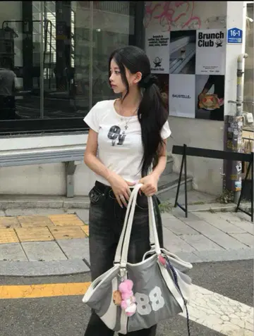 emmy 로고 티셔츠 화이트