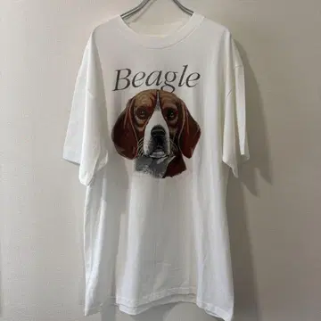 90s 헤인즈 USA 빈티지 비글 dog 티셔츠 tee