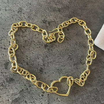 스텔라 할리우드 하트 포인트 2way 목걸이 (골드) 사에코 씨 착용