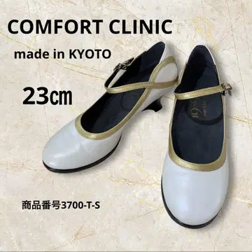 COMFORT CLINIC 교토 펌프스 23cm 화이트x골드