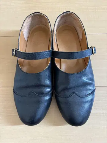 tandey ORSOO 블랙 가죽 신발 23.5cm