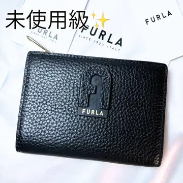 미사용급 새상품 FURLA 훌라 2단 지갑 다프네 골드 장식