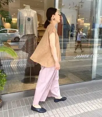 바바구리 2023 SS 카디 코튼 벌룬 팬츠 요건 레일
