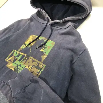 X-LARGE 후드티 네이비 남성용 L