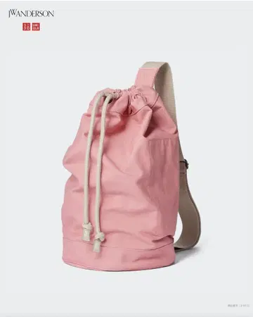 UNIQLO JW ANDERSON 드로우 스트링 백 핑크