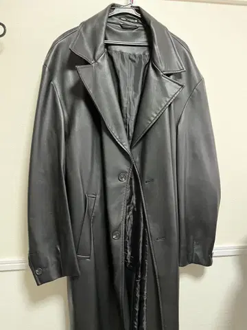 [인기] ZARA 블랙 롱 코트 XL 사이즈 벨트 포함